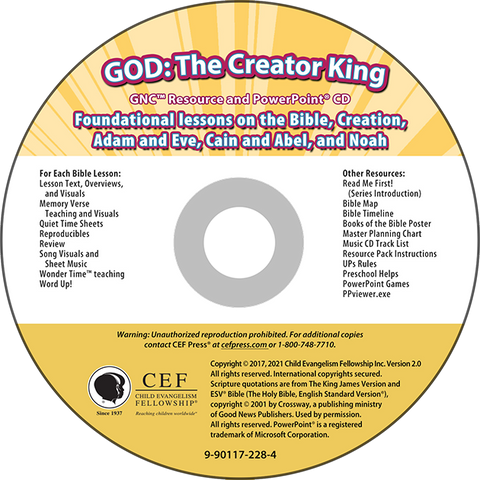 God: The Creator King PP CD